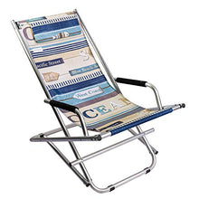 Mediawave Store - Sedia Sdraio a Dondolo 490099 Ocean ONSHORE Pieghevole Basculante con braccioli