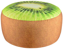 Fallen Fruits Pouf per Esterni, da Giardino, Motivo: Kiwi