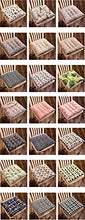 HYLX Cuscino Sedile, Cuscino Sedia, Cuscino Sgabello Rotondo, Cuscino Sedia Floreale Antiscivolo in Cotone Spesso, per Giardino, terrazza Esterna