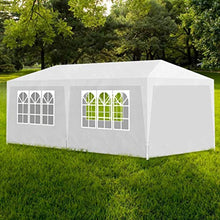 vidaXL Tenda per Feste 3x6 m Bianca in Acciaio e PE Tendone da Giardino Gazebo