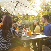 Relaxdays Base per Ombrellone, per Aste con D: 35 mm, 38mm, 48 mm, Adattatori Precisi, Antivento, Stabile, Nero
