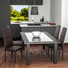 TecTake Set di sedie per sala da pranzo 41x45x98,5cm - disponibile in diversi colori e quantità – (6x Marrone | No. 401849)