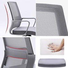 LKLXJ Sedia da Ufficio-Computer Sedie-360 °Girevole Sgabello-Sgabelli da Bar-Poltrona Gaming,con Schienale E Braccioli Fissi,Base A Cinque Razze in Acciaio,Design Ergonomico,Uso Scrivania(Grigio)
