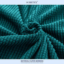 subrtex 1-Pezzo Copridivano Senza Braccioli Elasticizzato AntiGraffio per Gatto Cani Regolabile Lavabile 180-230cm (Blu Verde)