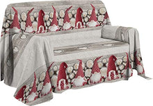 Pezzoli Shop Telo arredo copritutto copridivano granfoulard GNOMI (Rosso, cm 180 x 290)