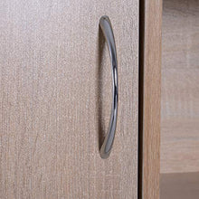 homcom Libreria Scaffale Mobiletto in Legno con 3 Ripiani 4 Scompartimenti e 2 ante, 61.5x29.5x80cm