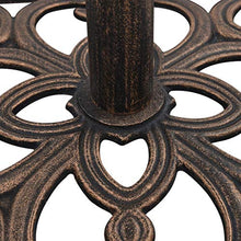Festnight Base Ombrellone Ghisa, Base per Ombrellone da Giardino Bronzo 12 kg 49 cm