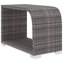 SKM Set Divani da Giardino 8 pz con Cuscini in Polyrattan Grigio (66.85kg)