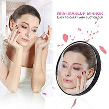 Vanity Specchio Trucco 5X 10X 15X Specchio Ingrandimento con Due Ventose Cosmetici Strumenti Mini Specchio Rotondo Bagno Specchio
