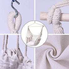 VSander Giardino Amaca Sedia Portatile di Viaggio Camping Home Hanging Hammock Altalena da Interni Esterni Amache Sedia con 2 Cuscini