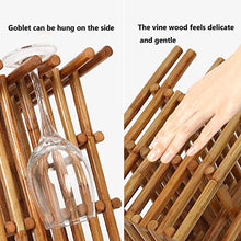 WH-IOE Supporto per bottiglie di vino, in legno, decorazione per la casa, regalo di Natale