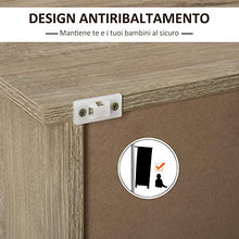 homcom Mobile Multiuso con Cassetto Schedario, Armadietto e Mensole, Arredamento Ufficio, Casa, Studio, 72x55x76cm