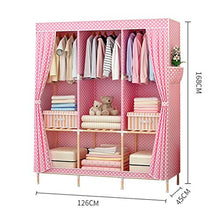 JFFFFWI Armadio in Legno Massiccio Semplice Armadio Guardaroba (Colore: A)