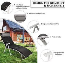MUZIDP Sedia Lounge Sedia reclinabile Sedie Pieghevoli per Esterni Sedia a Sdraio Pieghevole Sedia Lettino Lettino con Cuscino e Cuscino Rimovibile