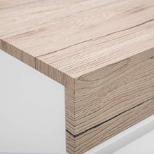 Beliani Credenza laminata in color legno chiaro/bianco Marlin