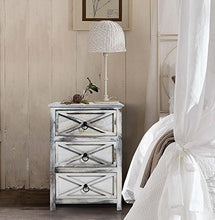 Rebecca Mobili Mobile da Camera, Paulownia, Bianco Shabby, 45x30x64 cm