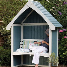 Forest Arbour Garden, Panca in Legno Massiccio, con tettoia