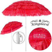 Kingsleeve Ombrellone da Spiaggia Hawaii Ø 160cm Altezza 180 cm inclinabile e regolabile in altezza