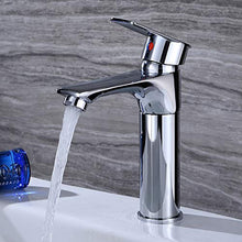 SXJ Rubinetti per Bagno Placcatura Multistrato Monoforo Monocomando per Lavabo, Rubinetto per Lavabo con Acqua Calda E Fredda, Altezza Regolabile