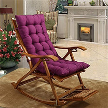 eewopjkj Cuscino per Lettino Prendisole Supporto per Schienale Alto Addensare Cuscino per Sedia Relax Extra-Large Cuscino reclinabile Cuscini per Sedia a Dondolo Cuscini da Giardino-Viola 48x120 cm