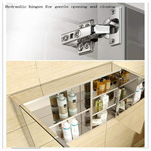haozai Mensola da Muro O da Cassetti Scaffale Parete Design En Colore Bianco Pensile Bagno Sospeso,Specchio Contenitore Bagno,Specchio Bagno 1214