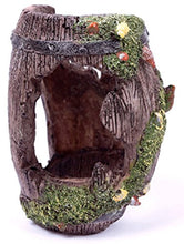 SaySure - Aquarium Fish Tank Caves Artificial Barrel Resin Ornament