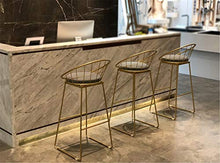 Csq - Sgabello da bagno con schienale, altezza a bancone sgabello in ferro battuto, per cucina, bistrot e pub (dimensioni: 75 cm, colore: A)