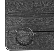 PrimeMatik - Tavolo Rettangolare Regolabile per Balcone 60x36cm Nero