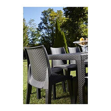 Papillon Rialzo Sedia per MOD Lady plastica impilabile in Rattan braccioli/S