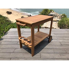 Tavolo da giardino in legno di eucalipto FSC - 91,8x49,9x74cm