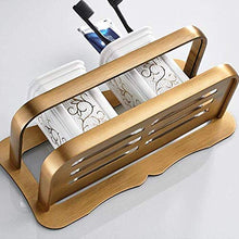 HTL Scaffale di stoccaggio Bagno Rack Free Punch Bagno Rack Spazio Alluminio Cosmetici Rack Antico Storage Rack Chiodo-libero Bagno Ciondolo Facile da installare
