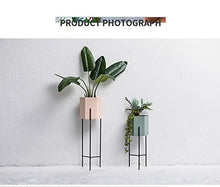 ZYLE Portavaso da Terra con piedistallo da Giardino in Ferro Nordico (Color : A)
