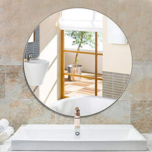 BATH Specchio da Bagno Rotondo - Specchio da Parete Senza Cornice - Specchio cosmetico per Trucco, 50 cm / 60 cm / 70 cm / 80 cm / 90 cm