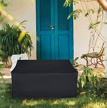 SODIAL Coprisedile per Patio, Coprisedile per Esterni, Copridivano per Mobili da Esterno Resistente all'Acqua (2 Posti: 52,7X26X35 Pollici)