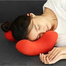 Cuscino da Viaggio, Tre-in-Uno Multifunzionale Schiuma Pisolino Studente Ufficio Cuscino Memoria Il Sonno Cuscino da Viaggio A Forma di U Cuscino del Collo,D