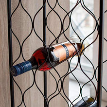 RM Design, portabottiglie per bottiglie di vino, per 26 bottiglie, colore: nero/marrone