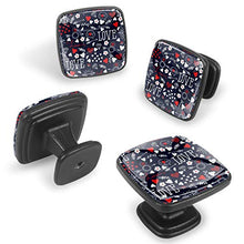 Cuore freccia cerchietto fiore amore Pomelli per Porta Set di 4 Pomelli per Mobili Manopole per Cassetti Cucina Armadio Vetro