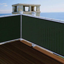 FANGJIE Recinzione Copertura 0.85x3m HDPE Paravento Balcone Leggermente Trasparente per Balcone Giardino, Verde