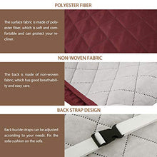 Keyohome Copripoltrona Relax Reclinabile,Impermeabile Divano Protector Mobili Coperture,1 Posto Antimacchie Antigraffi 79×68in (Rosso)