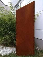 Zen Man 031995-1 - Parete di protezione per la privacy, in acciaio INOX, altezza 150/180 x 50 cm, realizzata a mano, 1 mm