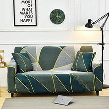 Copridivano Tre Posti Oro Verde Copri Divano Protector Universale, Coprisedia Elastico, Copertine Copridivani Antiscivolo, Fodera per Divano con Corda Fissa（195-230cm）