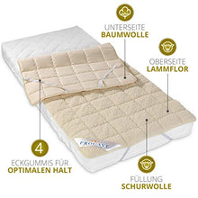 PROCAVE Protezione per materassi in Vello d'Agnello, con Angoli Elastici, Cotone, Beige, 80 x 190 cm
