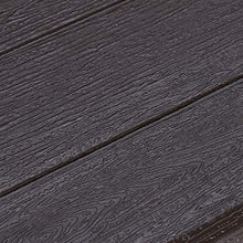 Relaxdays Pieghevole da Giardino, Aspetto Legno, Tavolo Rettangolare Balcone, Plastica, 75x77,5x48,5 cm, Marrone