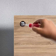 DOMTECH Specchio da bagno con ripiani e illuminazione a LED, in rovere, specchio da parete a LED