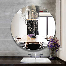 BATH Specchio da Bagno Rotondo - Specchio da Parete Senza Cornice - Specchio cosmetico per Trucco, 50 cm / 60 cm / 70 cm / 80 cm / 90 cm