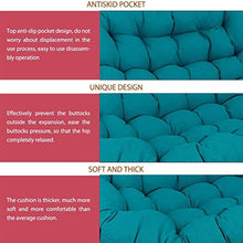 ZWPY Cuscino per Sedia sospesa Altalena in Rattan, Cuscino Papasan per 2 Persone, Senza Sedia, Cuscino per Cesto Appeso, Cuscino per Sedia Amaca, per Patio Esterno da Giardino Interno