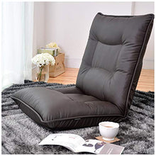 SMC Leisure Small Sofa Foldable Single Lazy Sofa Camera da Letto Soggiorno Studio Dormitorio Divano (Color : Black)