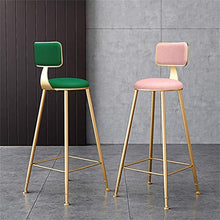 GYPPG [Altri Colori] Sgabelli Bar, Sgabello Alto Cucina, Cuscino in morbiecopelle, Adatto per Cucina/Pub/Bar/casa, Altezza Seduta: 65 cm / 75 cm