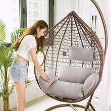 Cuscino per Sedia Cesto Appeso Altalena Rimovibile Culla Amaca Schienale Esterno da Ufficio Supporto Lombare (Colore: Grigio)