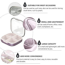 HEALLILY Contenitore per Pillole da Viaggio Borsa Tascabile Scatola per Farmaci in Plastica con Coperchio Trasparente Cove Little Medicine Vitamin Keeper Organizer for Home Outdoor Camping